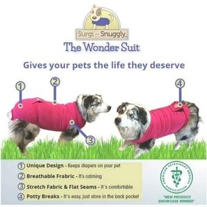 Surgi-Snuggy Pink Wonder Suit for Small Dog